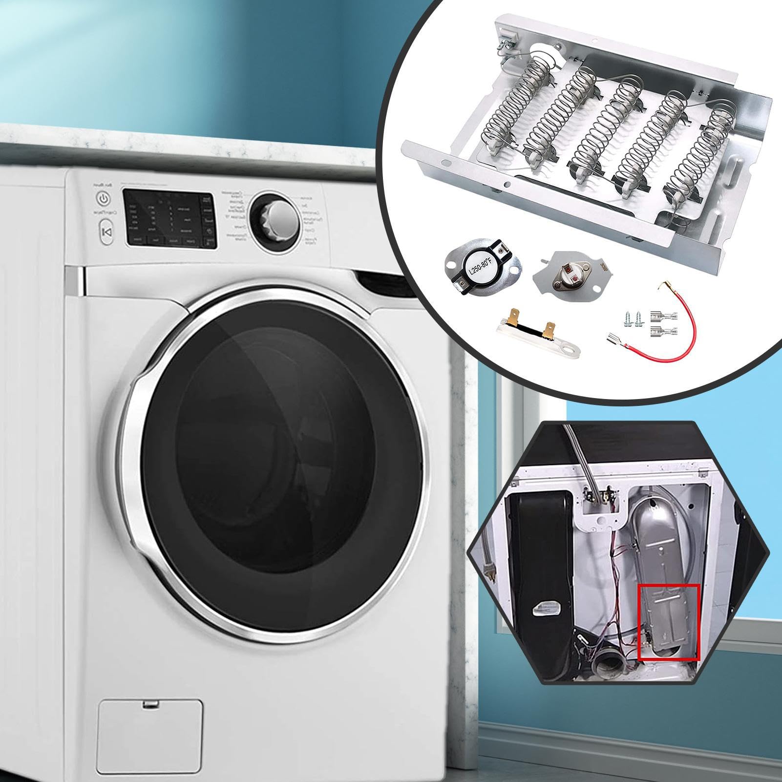 Elemento riscaldante, elemento essiccante | Termostato fusibile – Essiccatore multifunzione – riscaldanti per uso residenziale, hotel e commerciale