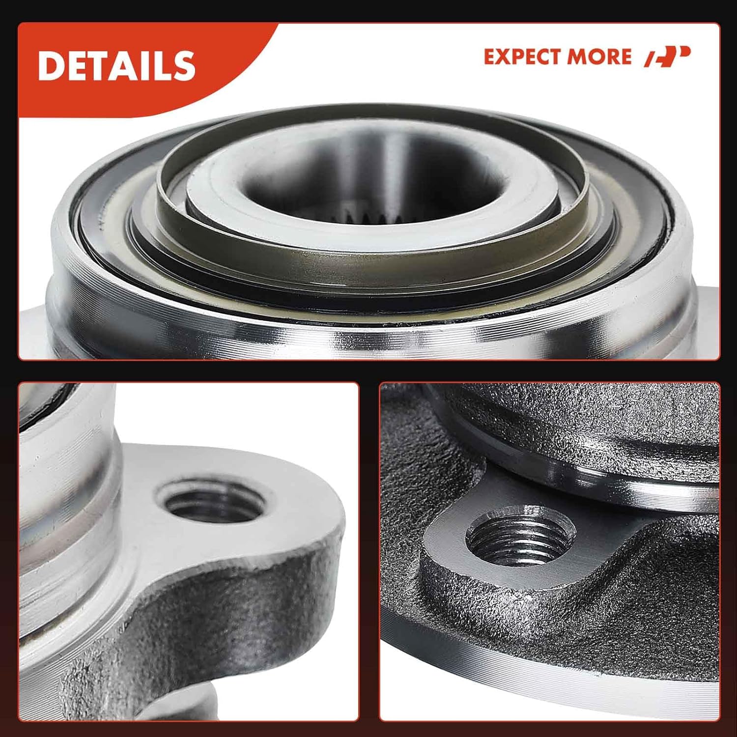 A-Premium Front Wheel Bearing and Hub Assembly Compatible with Volvo XC90 2007-2014