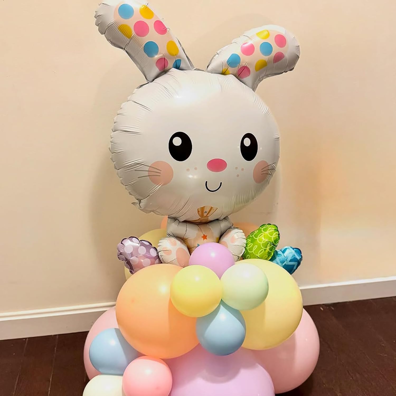 Easter-Balloons Bunny-Balloon 6PCS Large Easter Rabbit Balloons Party Supply Spring Baby Showers Birthday Decoration Indoor Outdoor Holiday Decor
