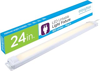 Enbrighten 24 Inch Plug In Under Cabinet Light, Dimmable 803 Lumens