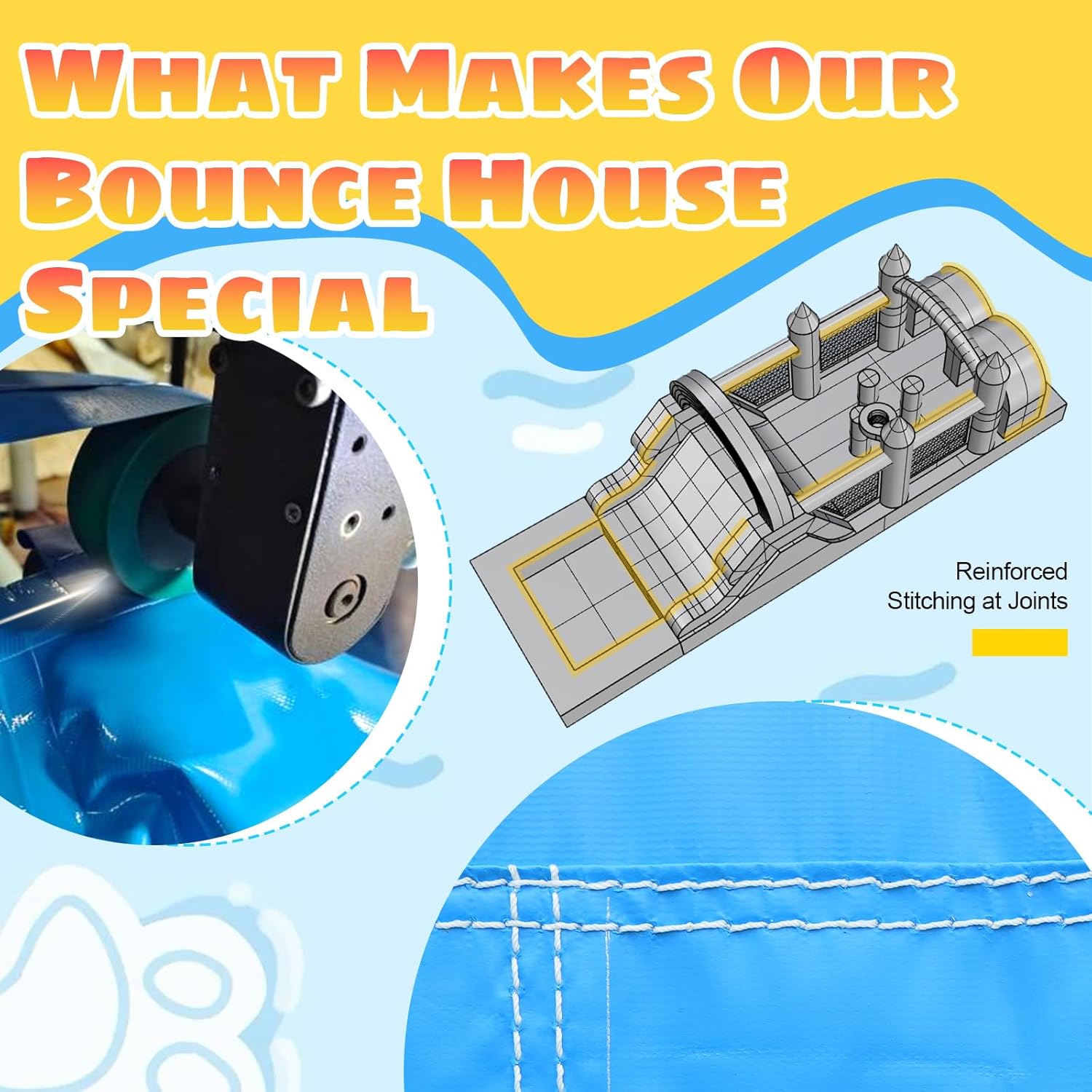 Commercial Bounce House for Big Kids 3-10,(100% PVC) 25FT(L) Inflatable Obstacle Course for Adult with Blower,Dual Racing Slides,Climbing,Water Pool,Obstacles,Great for Backyard Lawn Party-25x8x8FT