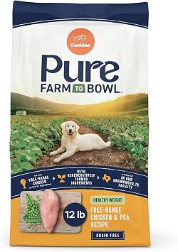 Canidae Pure Farm to Bowl Dry Dog Food, Free-Range Chicken & Pea, 12 lb
