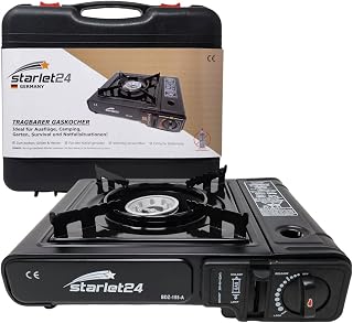 Starlet24 - Hornillo de Gas Compacto para Camping
