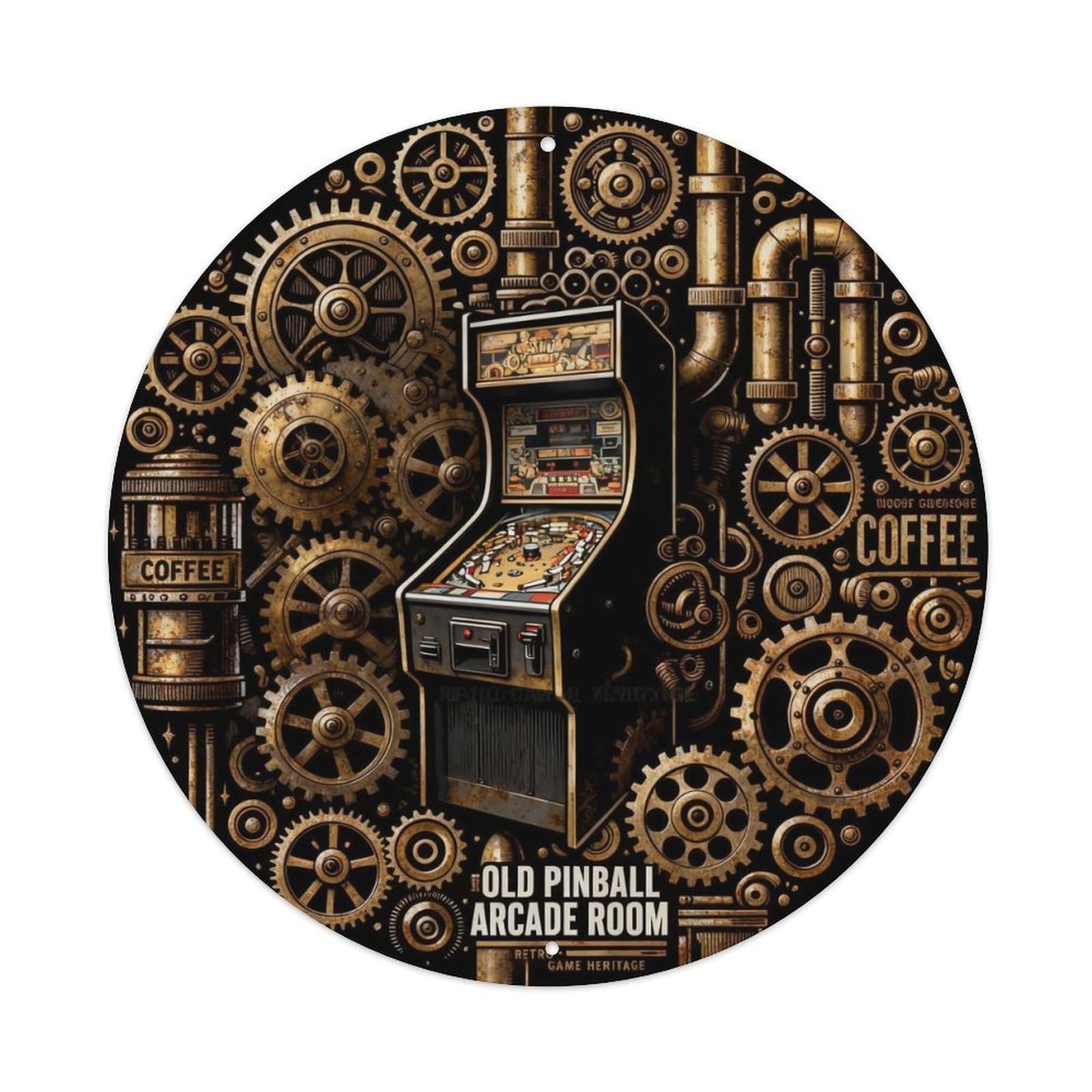 RETRO GAME HERITAGE Metal Tin Sign Plaque