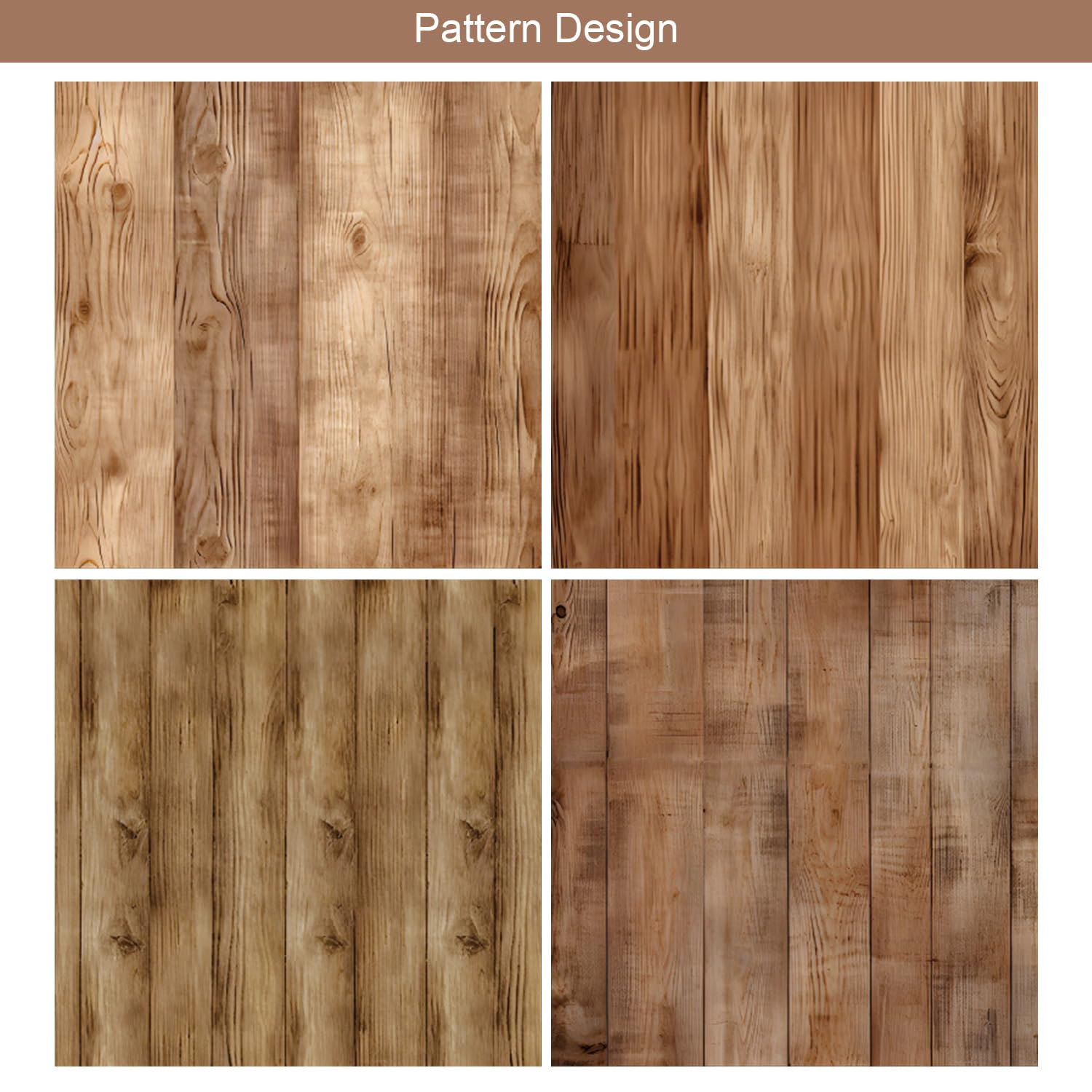 24 hojas de papel con patrón de tablero de madera, 6 x 6 pulgadas, suministros de álbumes de recortes, papel decorativo para manualidades, tarjetas, álbumes de fotos, decoración de diario de basura