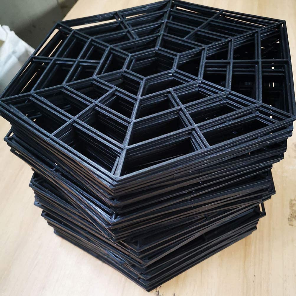 LATRAT Red de protección para estanque, 20 unidades, combinable, flotante, red de protección para estanque, red de protección para peces, rejilla para estanque, red para pájaros y hojas