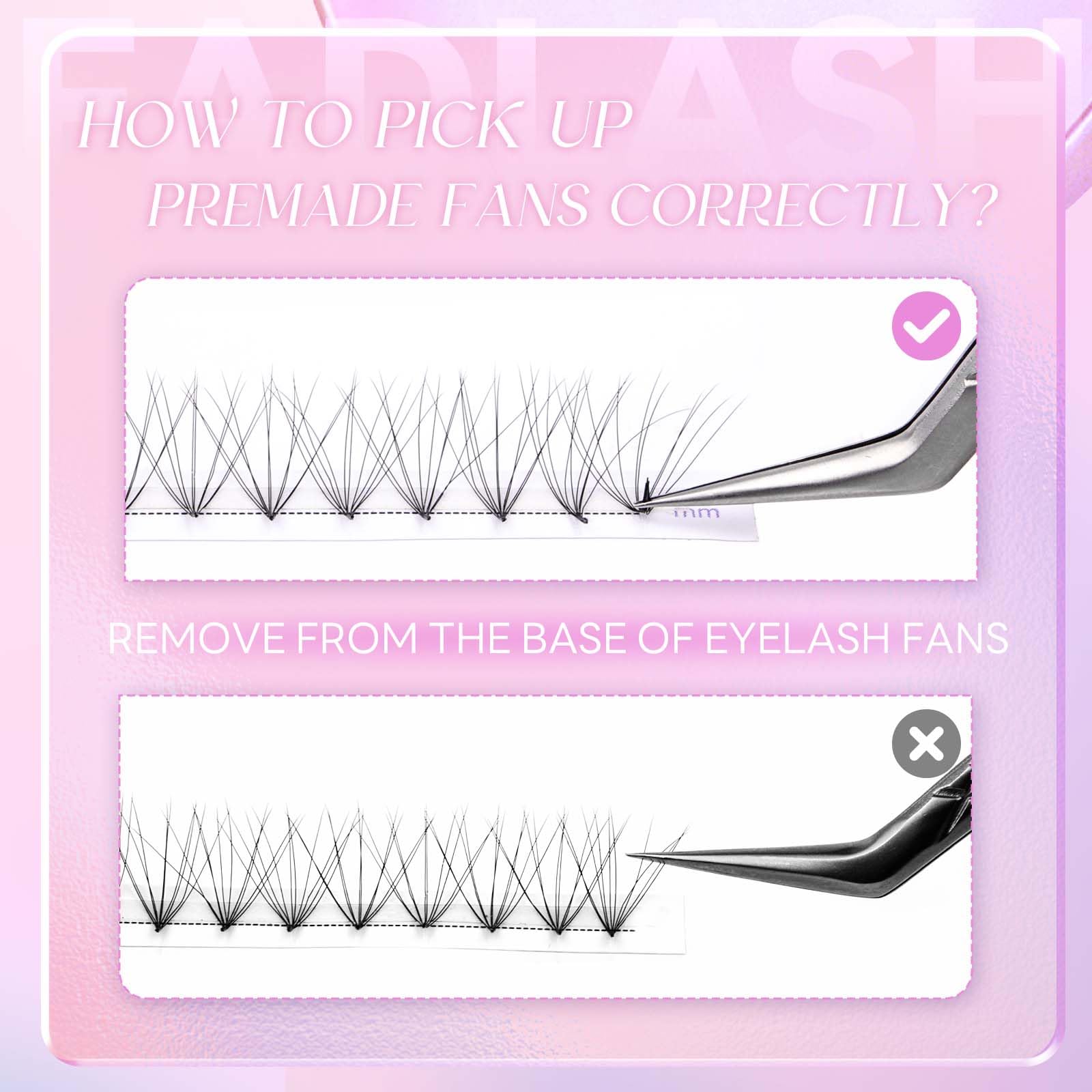 Volumen Ruso 10D 0.07mm C Curl 15mm Prefabricados Extensiones de Pestañas Volume Lashes Extension Ruso Pestañas — view 167