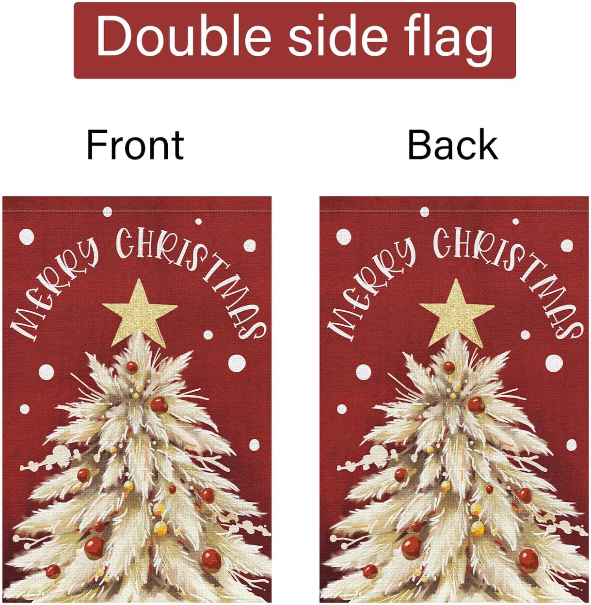 Louise Maelys All Season Garden Flag Set of 12 Double Sided 12x18 Inch Seasonal Small Burlap Welcome Fall Halloween Christmas Winter Yard Decoration Outdoor Outside House
