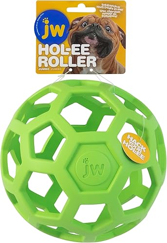 Miniatura 2 de JW Hol-ee Roller Dog Fetch - Dispensador de golosinas para perros XL de 7.5 pulgadas de diámetro