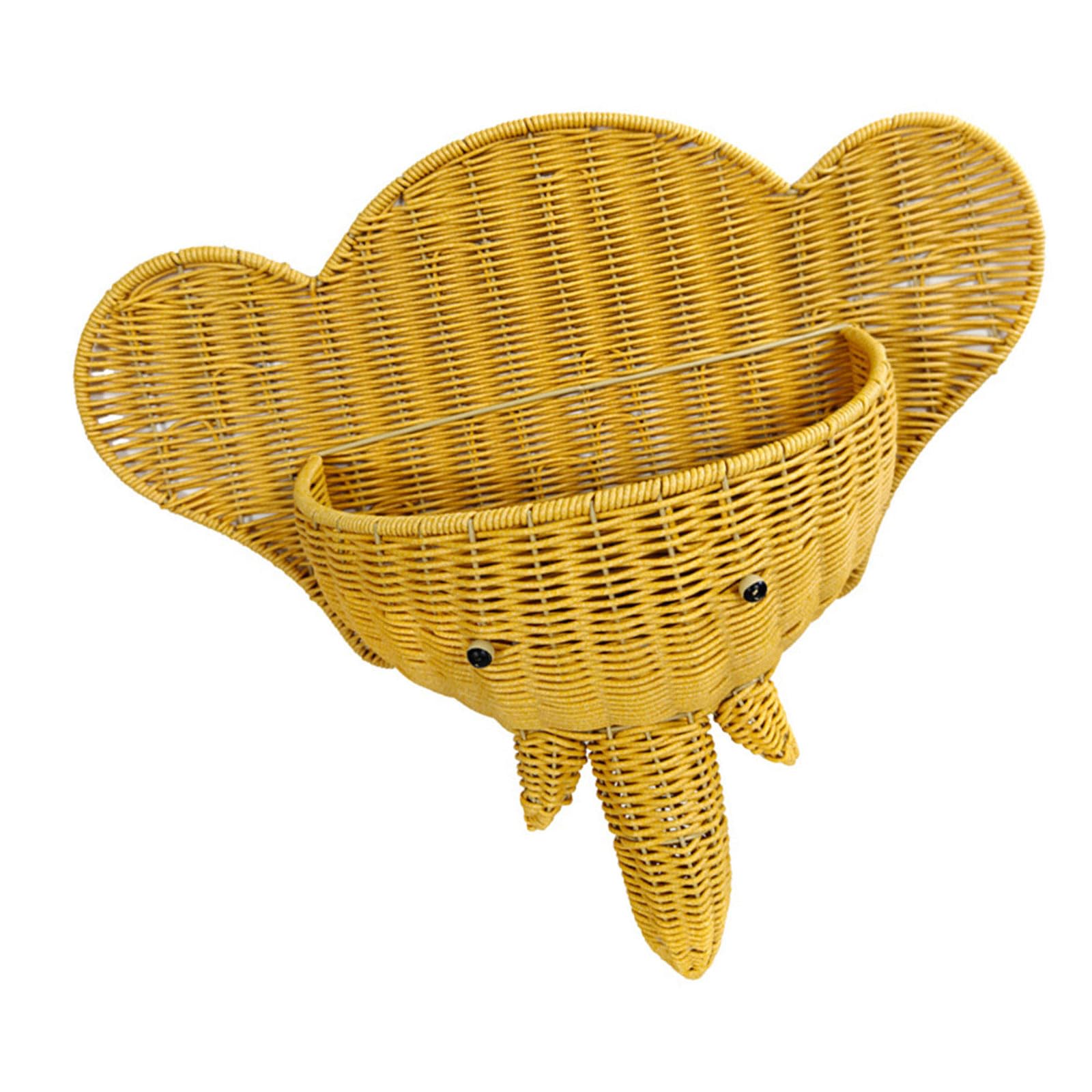 Kaeltsyn Unique Elephant Designs Hanging Flower Basket for Home Decoration Craft of Iron and Recyclable Paper Decorative Hanging Basket