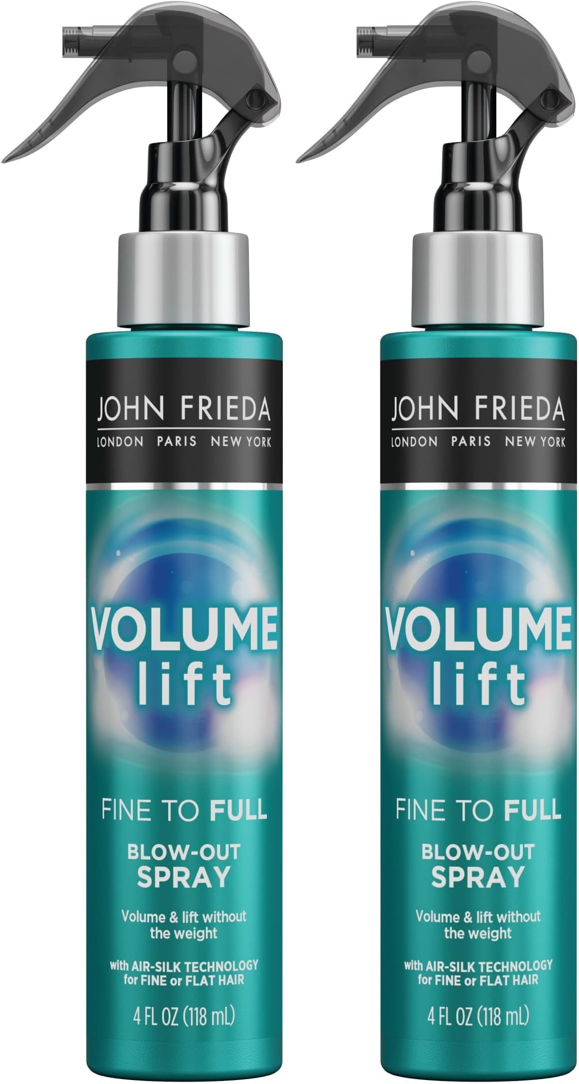 Volume Lift Fine to Full Blow-Out Spray for Fine Hair, Safe for Color-Treated Hair, Root Booster Volumizing Spray, 4 Ounces, with Air-Silk Technology (Packaging May Vary) (Pack of 2)