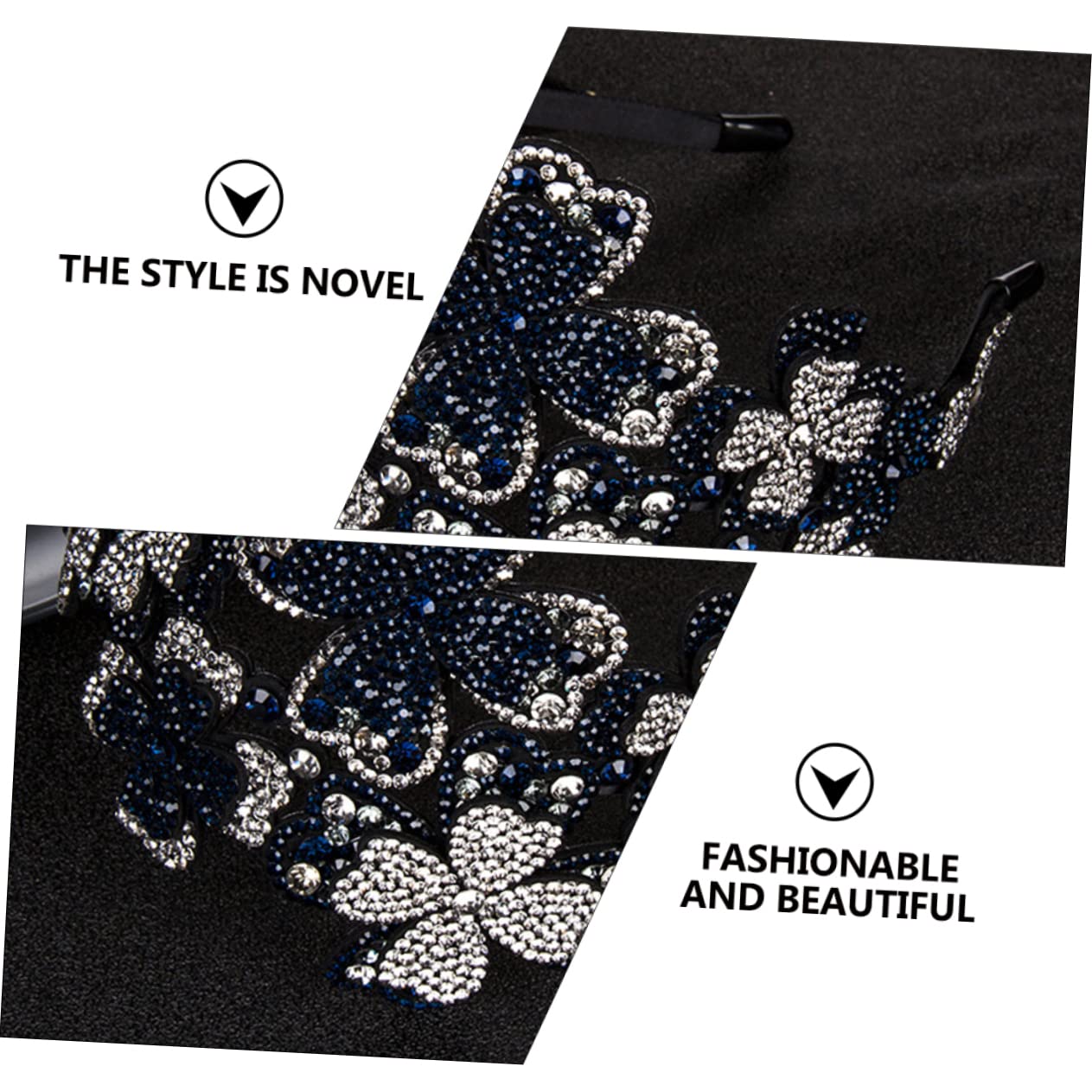 DOITOOL 3pezzi Cerchietto Flapper Accessorio Per e Ragazze Per Cerimonie Antiscivolo e Resistente