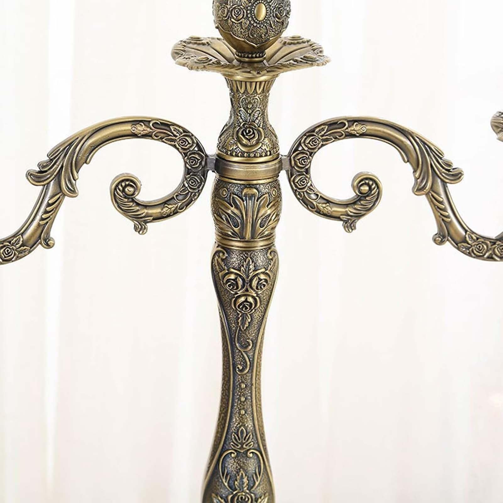 Portacandele Per Candele Affusolate, Portacandele A 3/5 Bracci, Centrotavola Decorativo Per La Casa, Ideale Per Feste E Occasioni Speciali(3 arm)