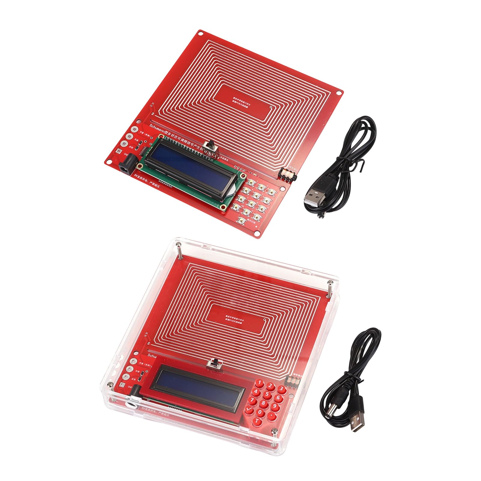 ABS-Signalgenerator, gleichzeitiger Sinusquadrat und umgekehrte Ausgänge, 0,1 Hz bis 99999 Hz für Schaltungsdebugging, klare sinusförmige Schwankungsanzeige, Generator