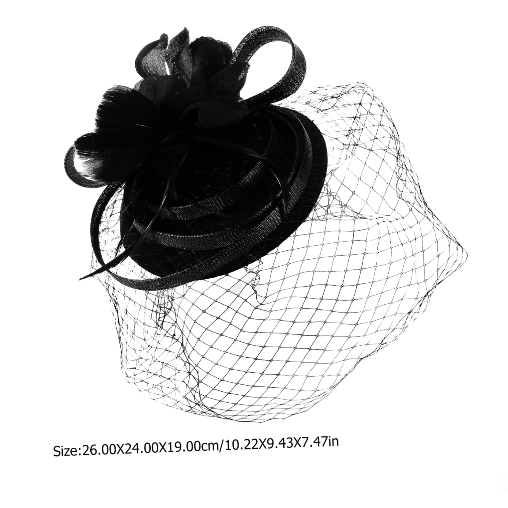 FRCOLOR 2Pcs Fascia del Cappello Accessori per delle Mini Cappello Sposa Copricapo per La Cerimonia Nuziale di Fascinator Copricapo Sposa Mini Fermagli