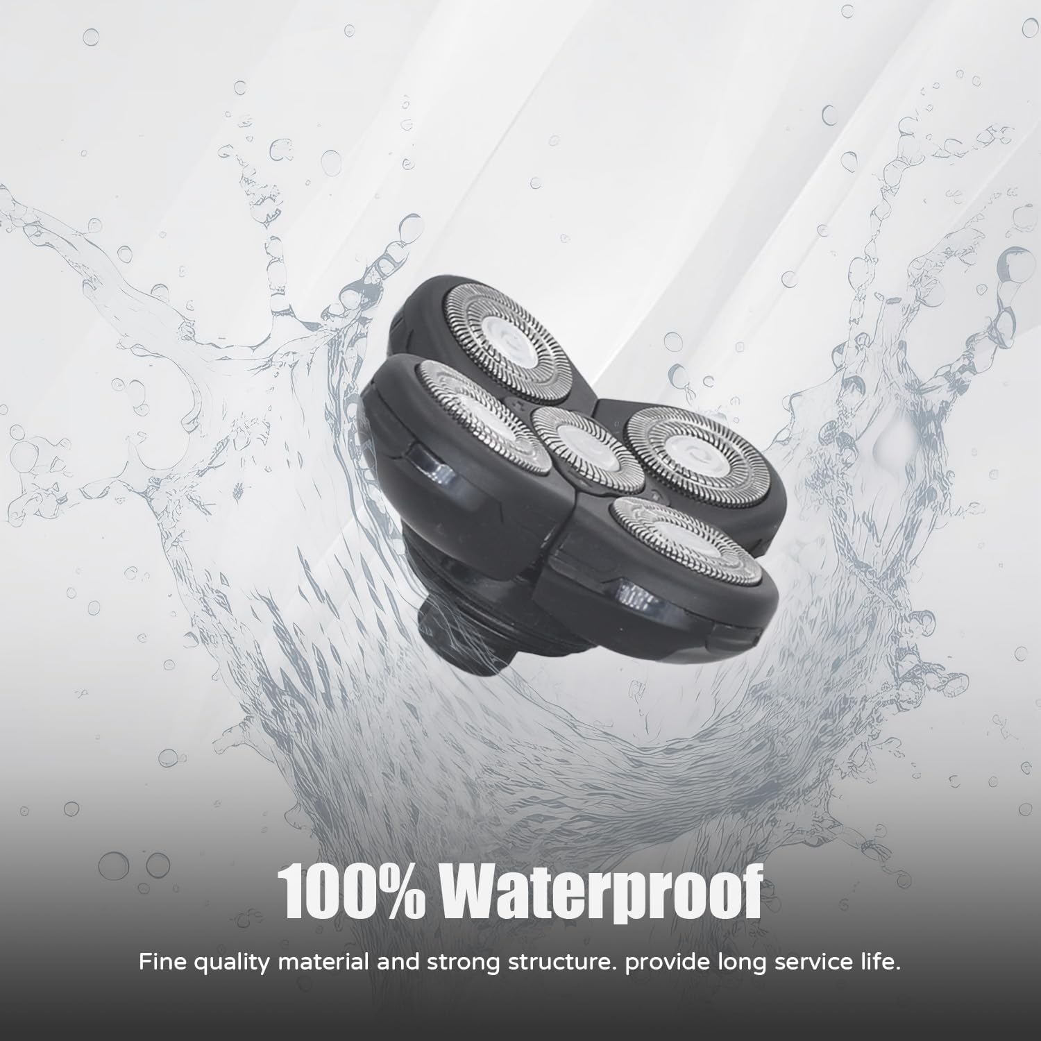 3 Pack Blades Refills Compatible with Freebird Shaver, 5 Blades Shaver Replacement Head for Bald Men, Electric Razor Replacement Heads for Freedom Grooming with 3 Cleaning Brush - Image 4