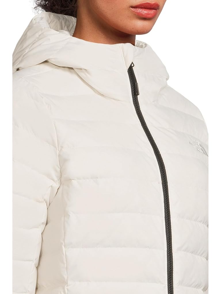 White The North Face Classic Down Hooded Jacket