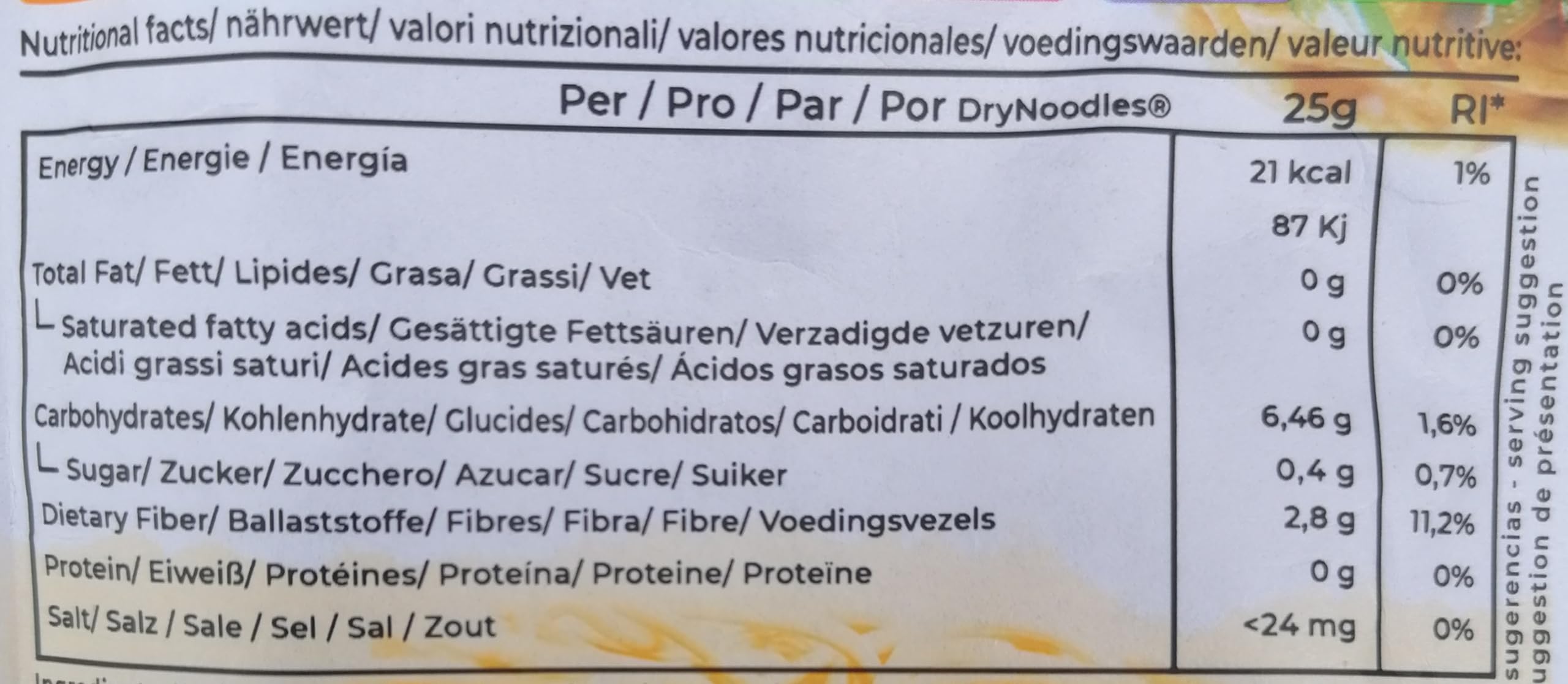 8 x CleanFoods 21 calorie tagliatelle di konjac essiccate I 75g I konjac shirataki glucomannano I inodore l vegan I senza glutine e grassi I pronto in 5 minuti