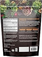 Vista 2 de PlantFusion - Mezcla de bebida de cúrcuma y jengibre, nutrición fermentada de alimentos integrales, suplemento de hierbas en polvo con curcuminoides