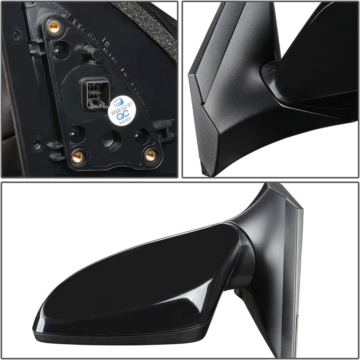 Auto Dynasty OE Style Powered+Heated Driver/Left Side View Door Mirror Compatible with Hyundai Accent 12-17