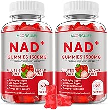NRHM Collagen CoQ10 Super Gummies, N AD+ Gummies for Energy & Anti Aging, 1500MG Per Serving, with Nicotinamide Riboside Hydrogen Malate, D-Ribose, Trans-Resveratrol - N AD⁺ Supplement , 120 Count