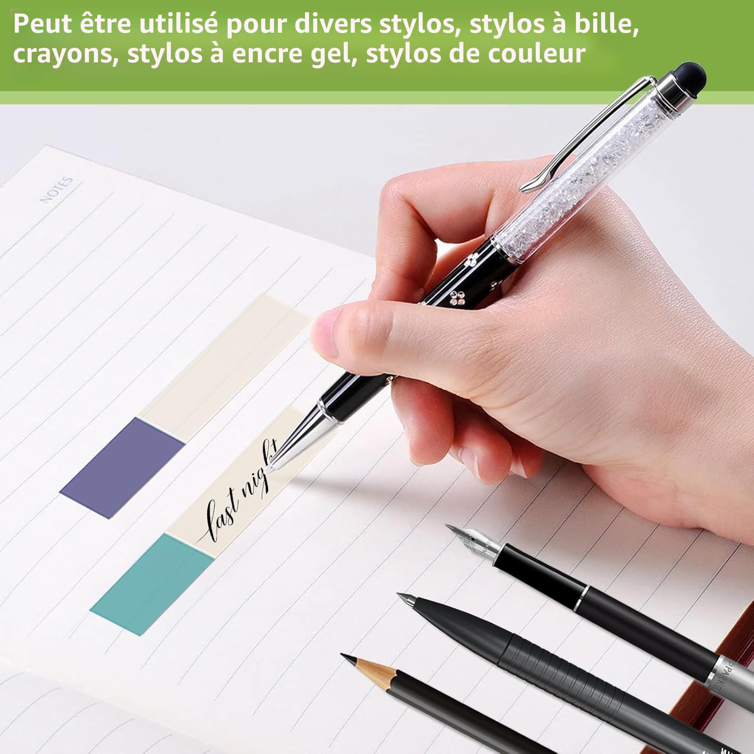 Marque-pages adhésifs 1200 pièces – Onglets étanches et inscriptibles – Notes autocollantes pour livre