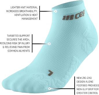 CEP 2024 Ultralight Low Cut Socks for Men - Lightweight Athletic Compression Ankle Socks with Ultimate Breathability