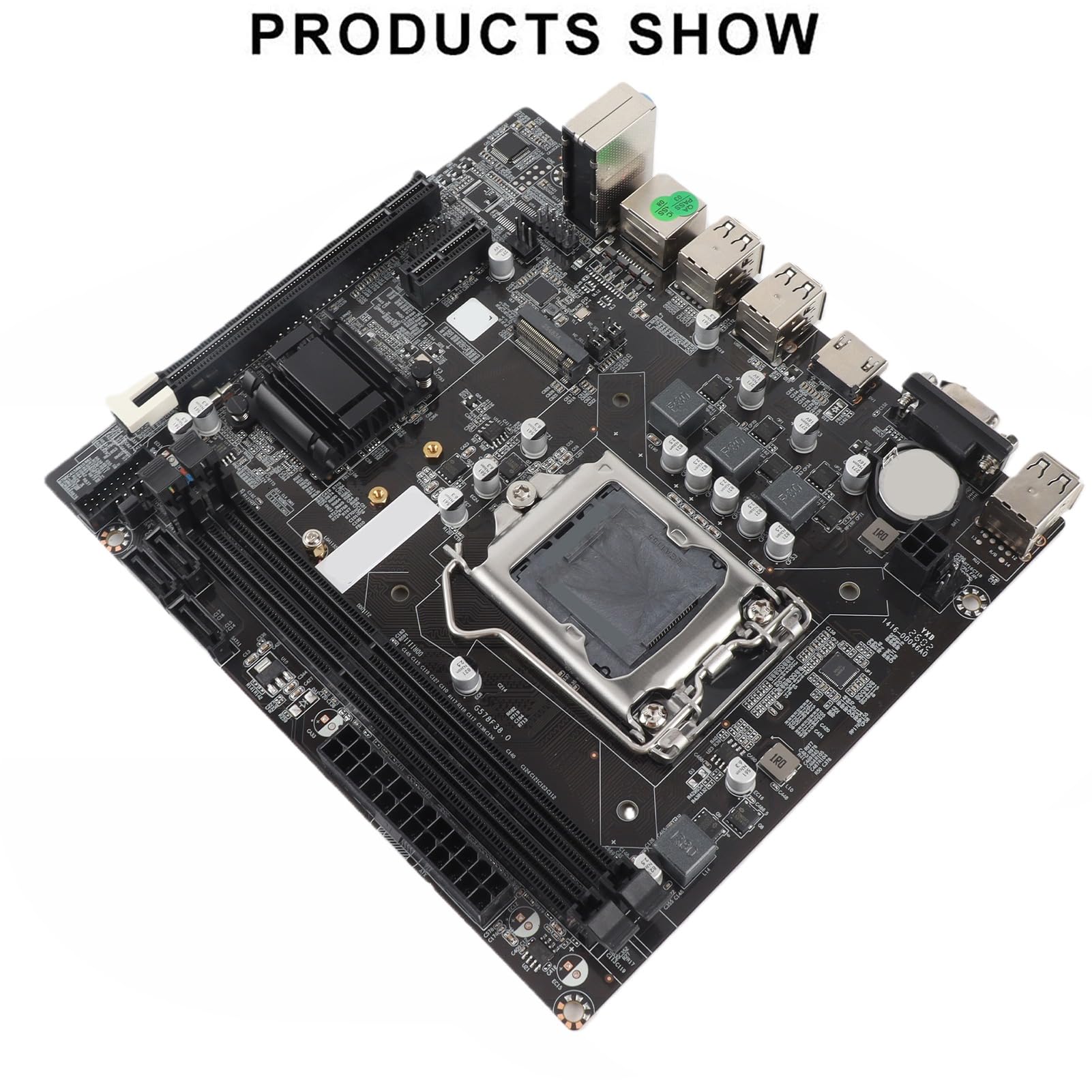 Placa Base para Juegos LGA 1155 2nd WiFi para PC de Escritorio, H61 6 USB2.0 DDR3 M.2 NVMe NGFF 100Mbps LAN Micro ATX Placa Base para LGA1155 Socket I3 I5 I7, Proceso de