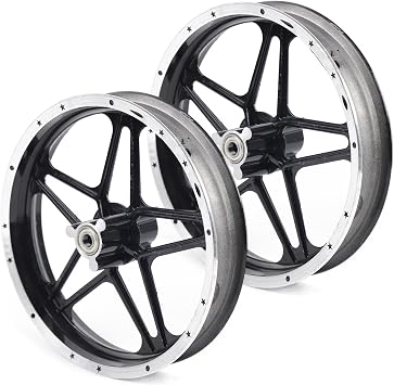 Front Rear Wheel 2.50-10 Aluminum Tire Rim Hub Assembly For 49-50CC 2 Stroke Electric Scooters, E-Bike, Mini Pocket Bike, Mini Pit Dirt Bike