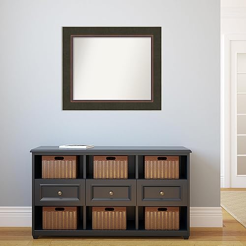 Miniatura 5 de Amanti Art Espejo personalizado, espejo de baño de bronce Milano, espejo de pared o espejo de tocador de baño sobre el fregadero (27.5 x 32.5