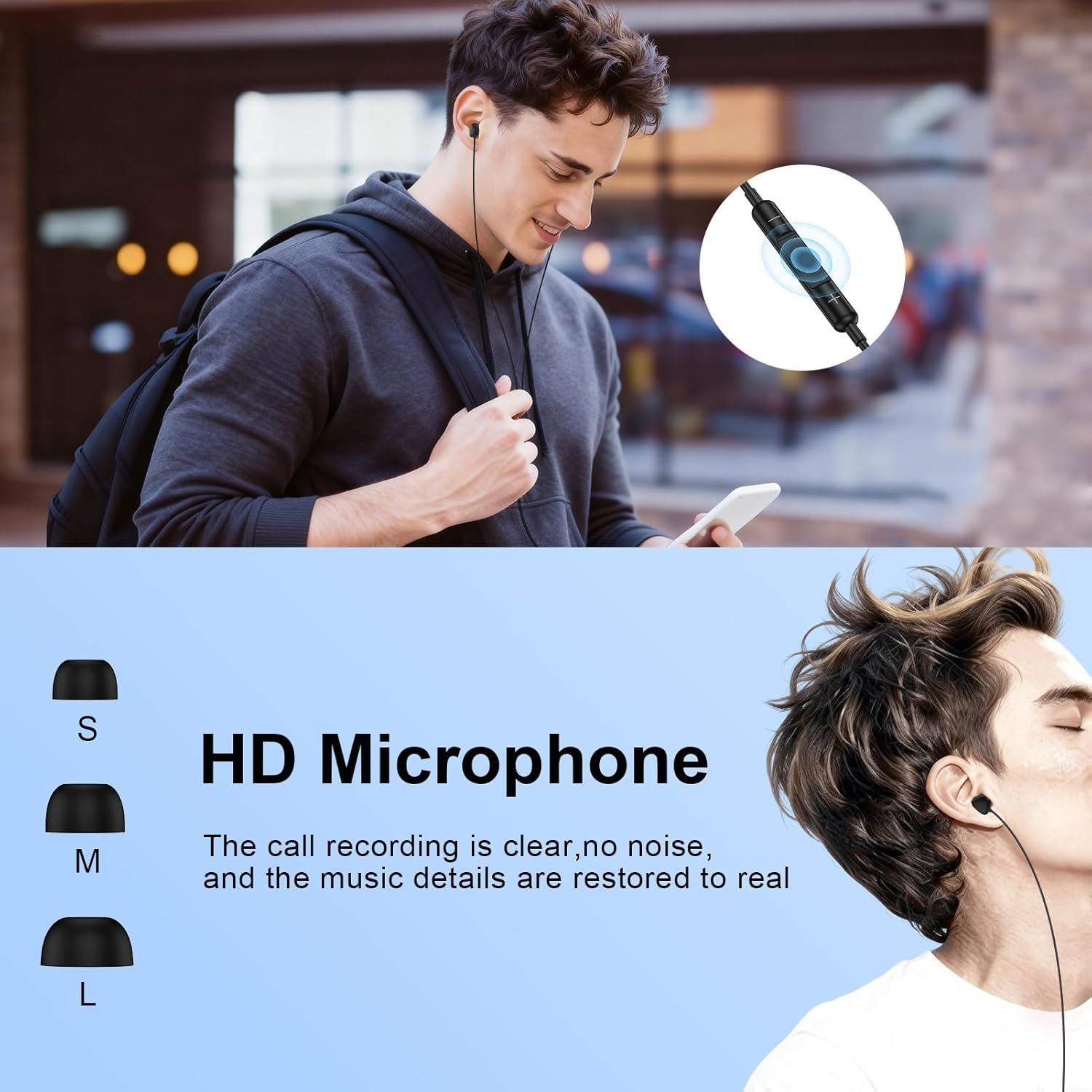 Samsung S26 Earbuds USB C Headphone for Samsung Galaxy S26 Ultra S25 S24 S23 S22 S21 A36 A56 A16 A17 Wired Type C Earphone with Micphone Volume Control Noise Canceling Earbuds for iPhone 17 16 15 Pro thumbnail