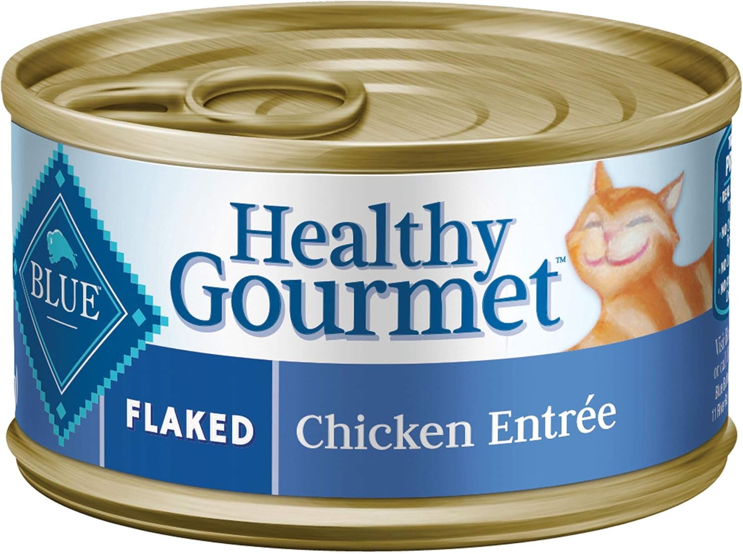 Blue Buffalo Healthy Gourmet Natural Adult Flaked Wet Cat Food Variety Pack Tuna, Chicken, Fish & Shrimp 3-Oz Cans (12 Count- 4 of Each Flavor)