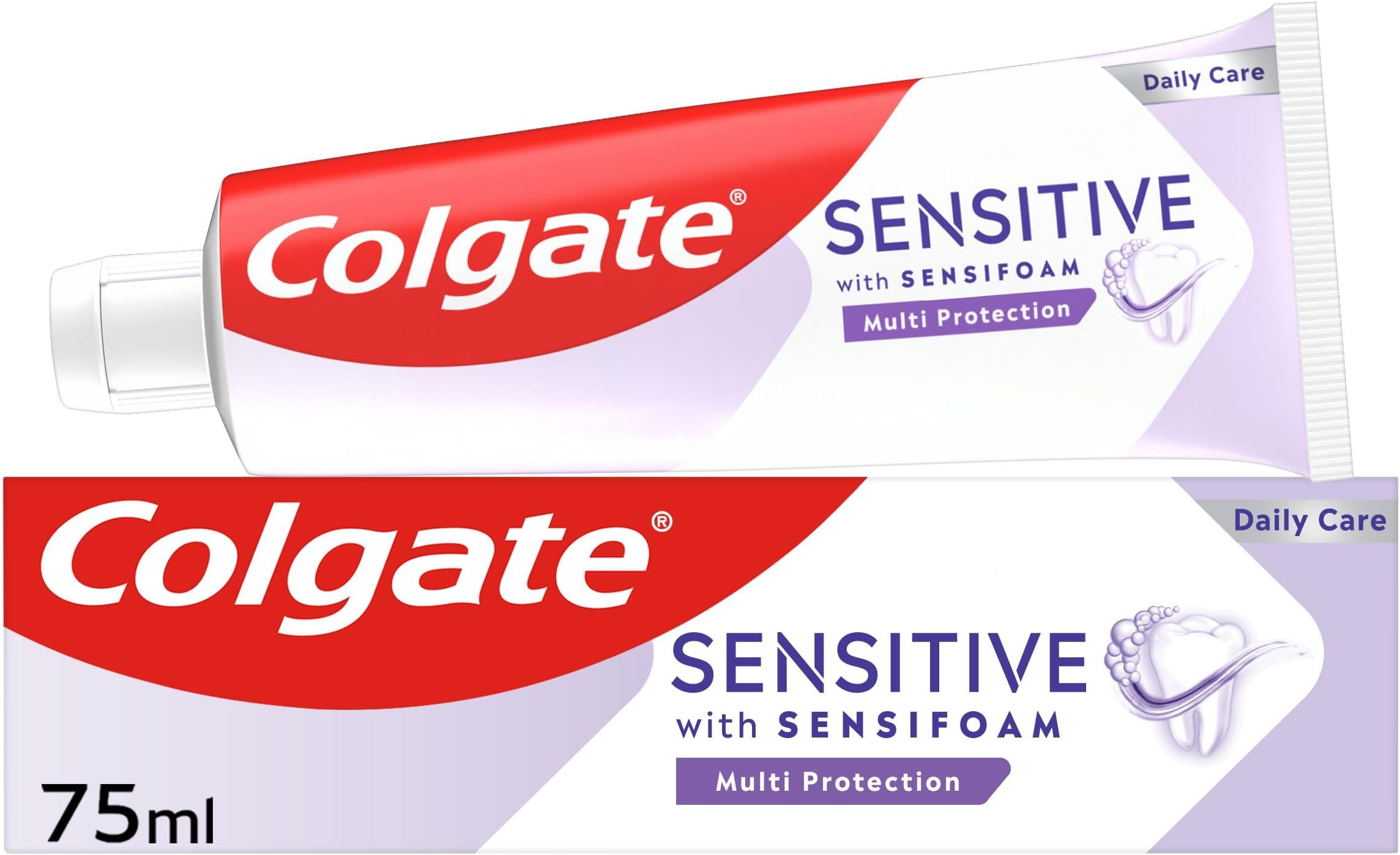 Colgate Sensitive with Sensifoam Multi Protection Toothpaste 75ml - Fluoride Toothpaste - Cavity Protection