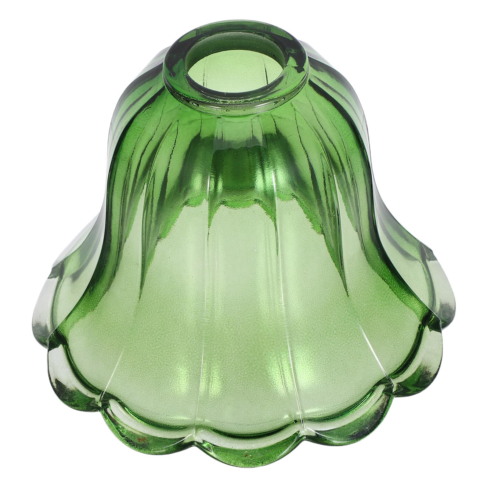 Abat-jour en Verre Vert 140x100 Mm, Petit Abat-jour Tulipe pour Lampe de Table Suspendre, Abat-jour Résistant Haute Température, Remplacement Abat-jour Décoratif pour Éclairage