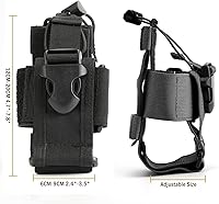Vista 6 de VIPERADE MOLLE Funda de Radio - Funda Universal para Walkie Talkie para Cinturón de Servicio y Chaleco, Soporte de Radio Táctico para Baofeng