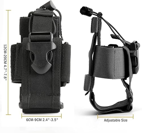 Miniatura 21 de VIPERADE MOLLE - Funda de radio universal para walkie talkie para cinturón y chaleco, soporte de radio táctico para Baofeng, Motorola Beige Bronceado