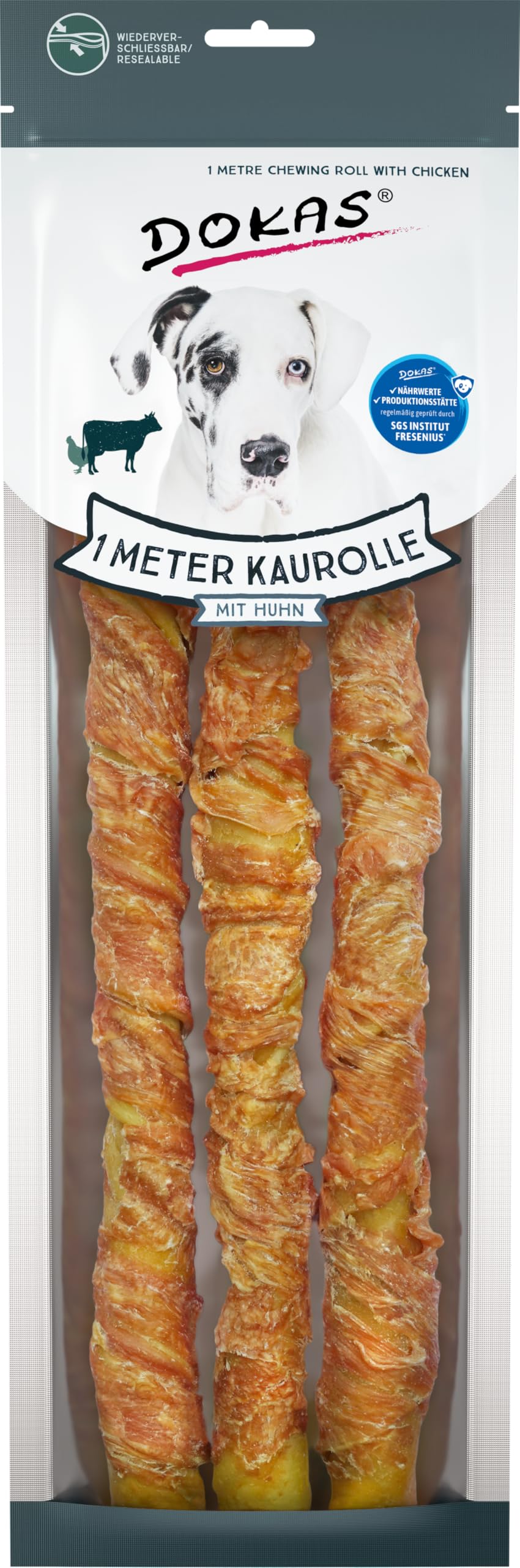 DOKAS Kaustange – Getreidefreier Premium Kausnack für Hunde