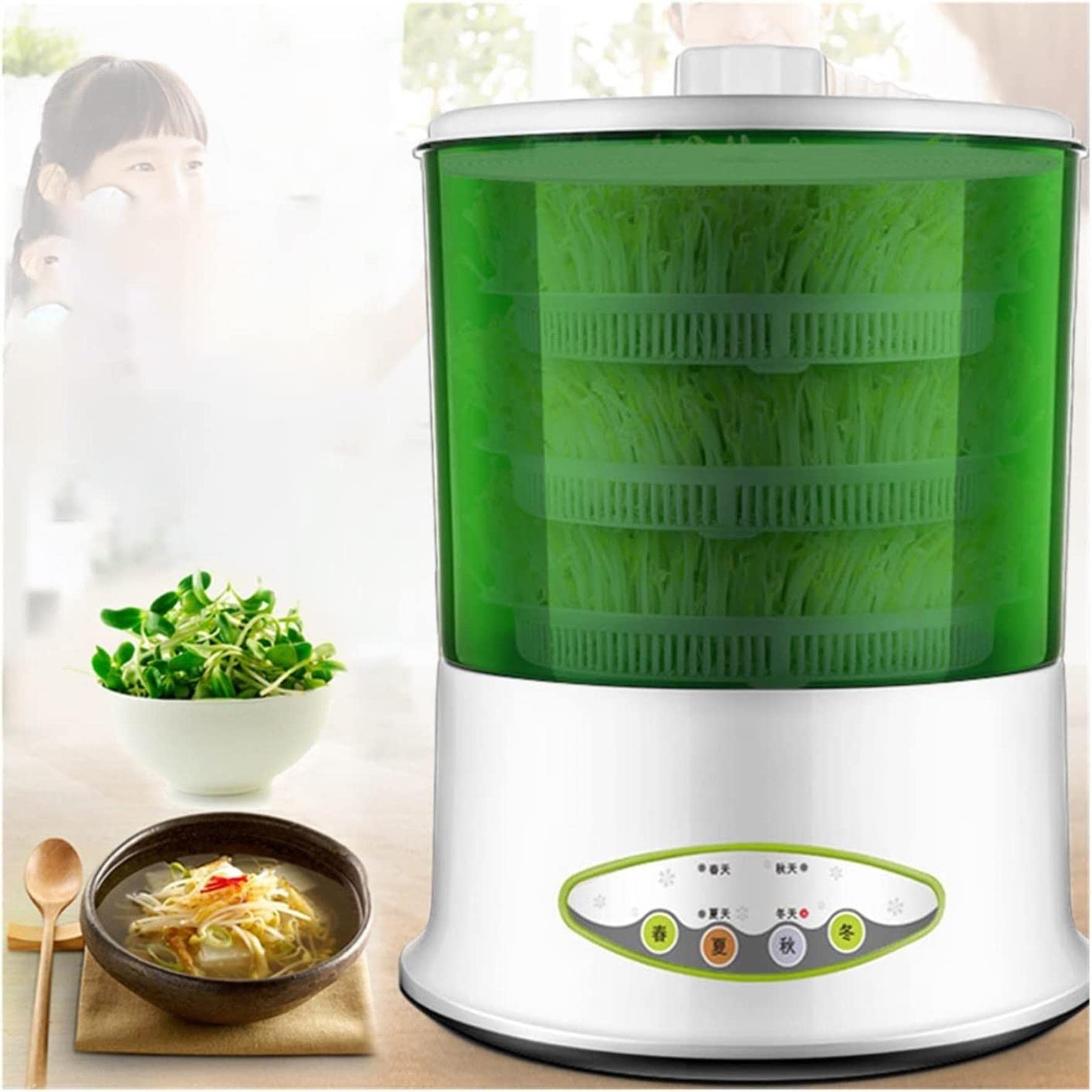 Germinateur, Germinateur Automatique, Système D'arrosage À 360 °, Kit De Germinateur De Semences pour La Maison, Germinateur De Semences Électronique, pour La Germination