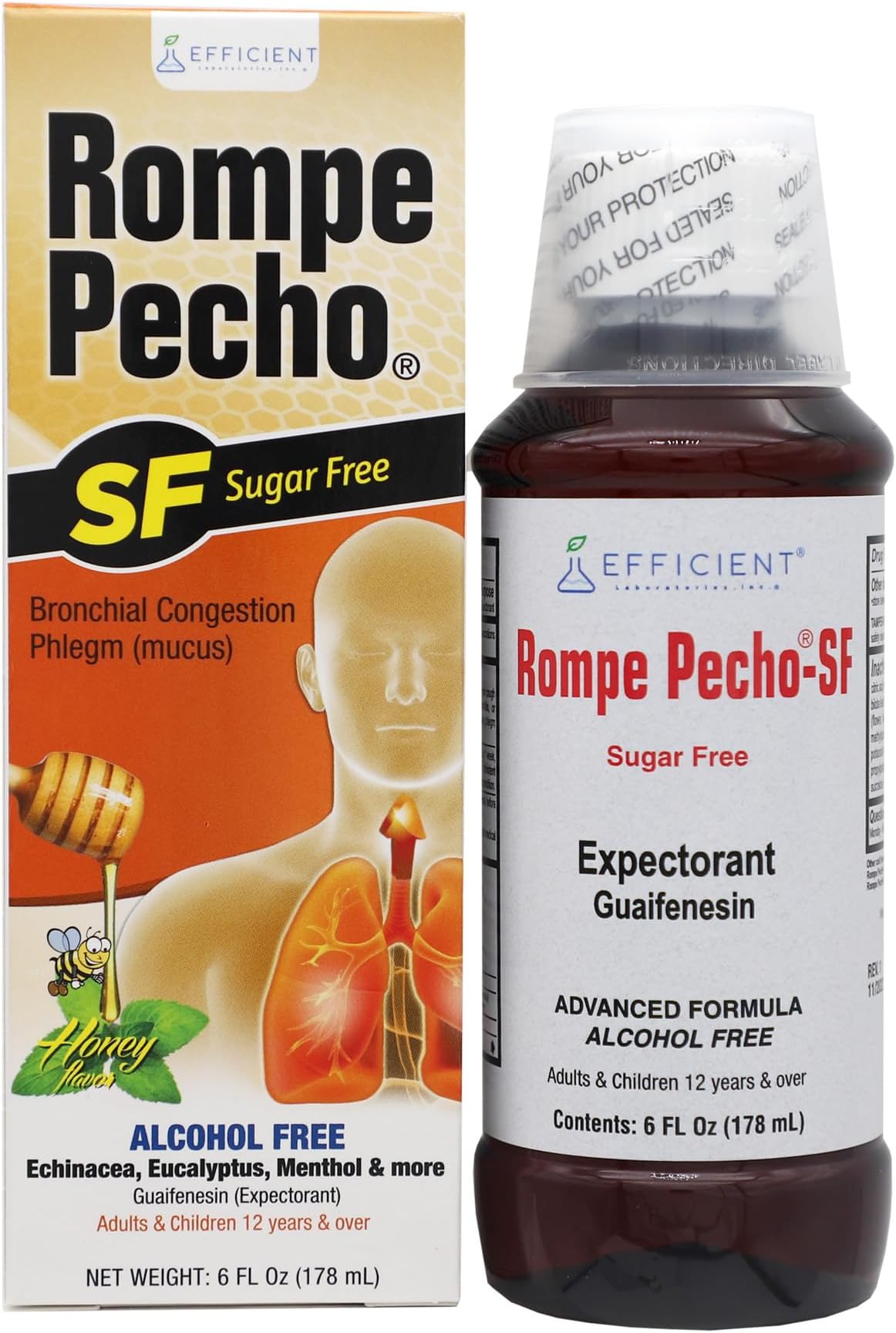 ROMPE PECHO SF (Sugar-Free) 6oz - Cold & Cough Syrup