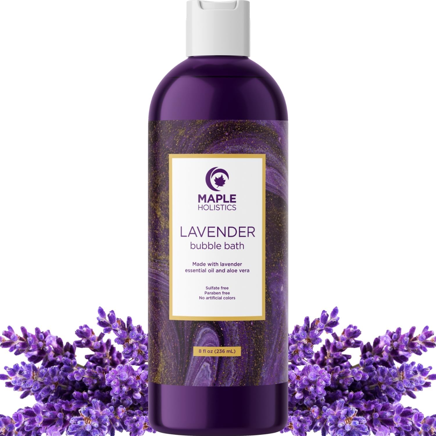 Amazon.com: Premium Lavender Bubble Bath Soak - Aromatherapy Bubble ...
