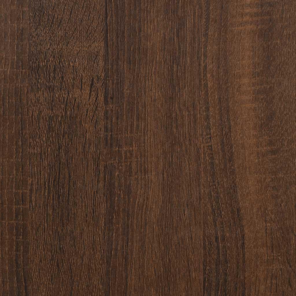Stolik kawowy brązowy o wyglądzie dębu, 90 x 44,5 x 45 cm, materiał drewnopochodny z blatem o regulowanej wysokości, miejsce do przechowywania, trwałe wzornictwo, idealny do salonu, narożnika