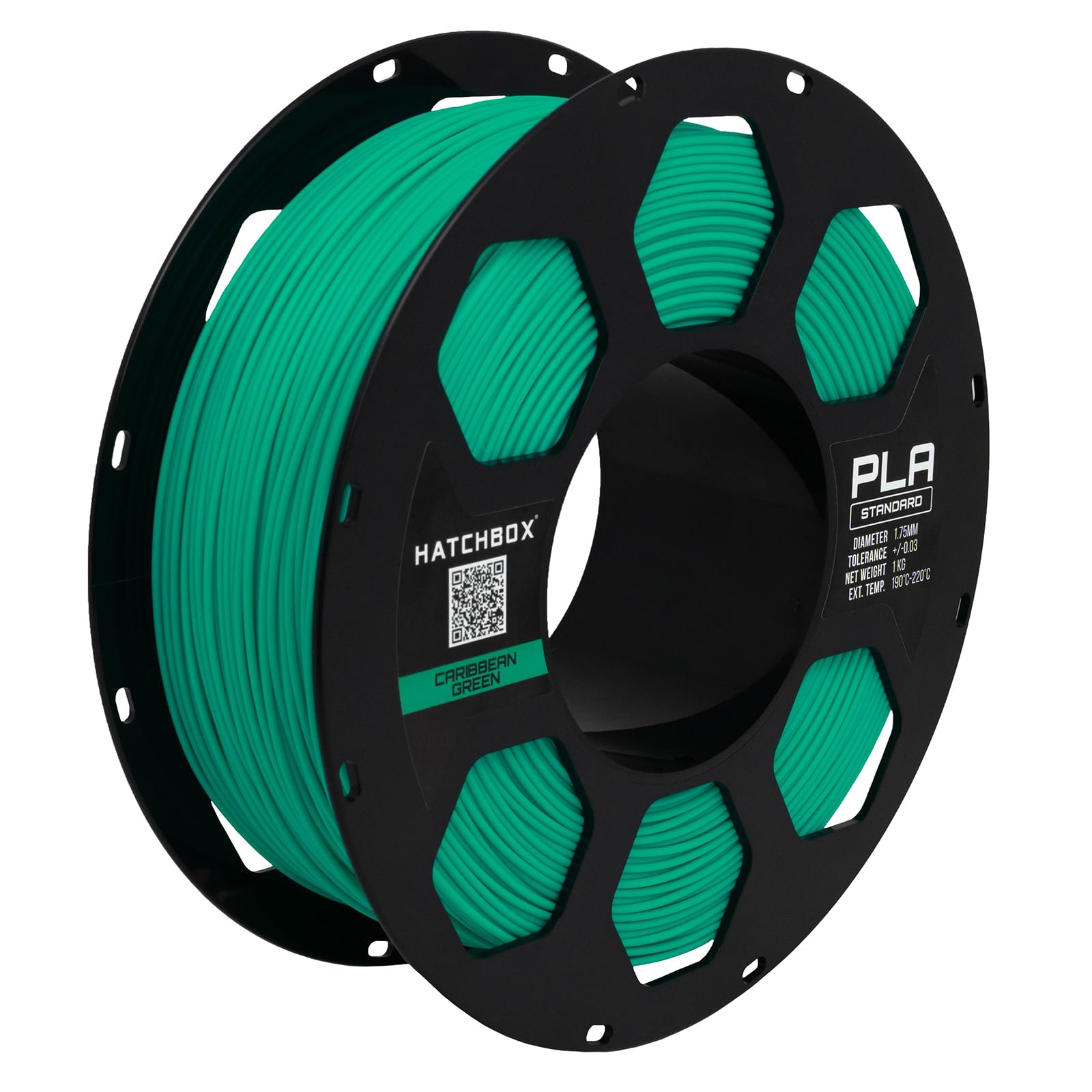 HATCHBOX Black PLA Filament - 1KG Spool -15 HATCHBOX Black PLA Filament - 1KG Spool -15