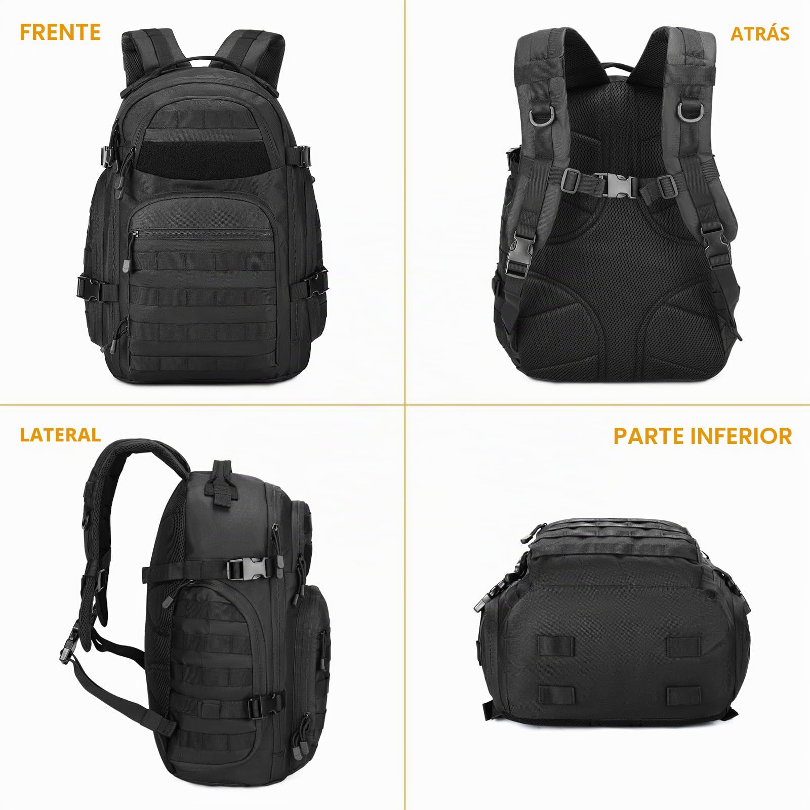 Mochila táctica militar de 30 L, 3 días, para senderismo, caza, trekking y camping y otras actividades al aire libre
