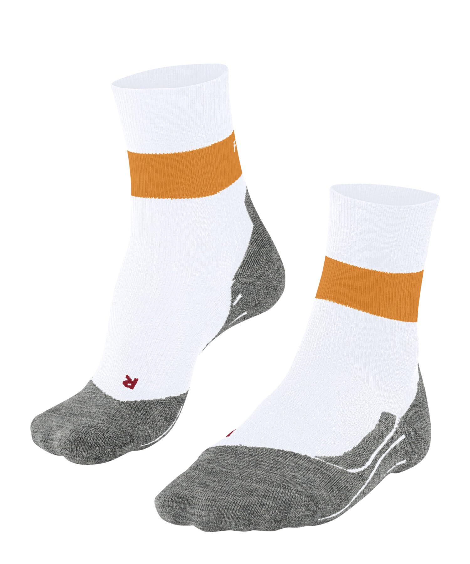 FALKE Women's RU Compression Stabilizing W So Lyocell Functional Yarn With Compression 1 Pair Running Socks, White 2002, 4-5