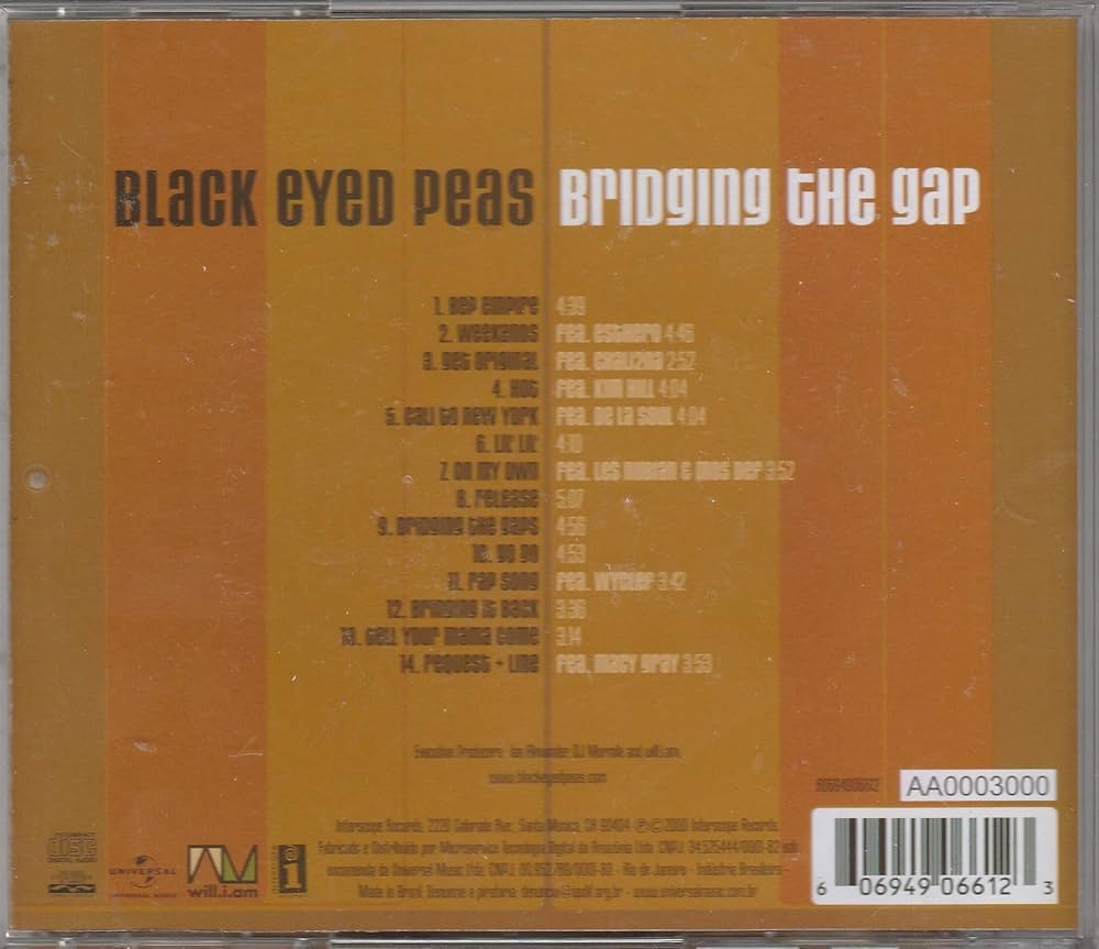 Black eyed peas  Bridging the gap 2Lレコード Bridging The Gap[2 LP] | Amazon.com.br