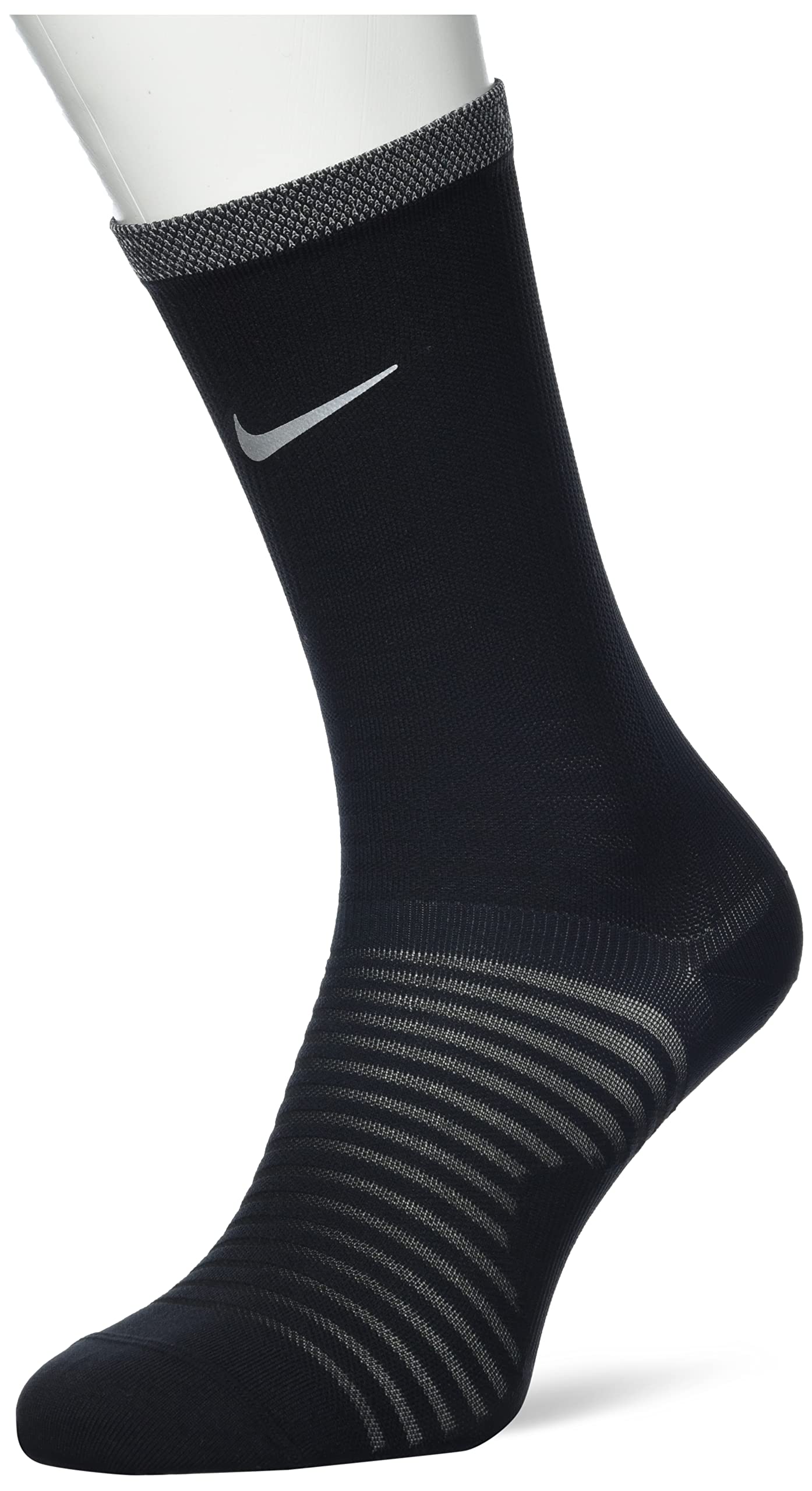 Nike DA3584 Spark Lightweight Socks unisex-adult black/reflective silv 8-9.5