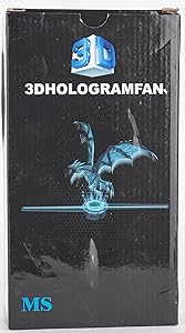 3DHologramFan, 42CM 3DHologramfan Projector HD LED Holographic Christmas Tree Advertising Display with Remote and Bluetooth and WiFi,1500 Video Library and for Business,Bar,Halloween Missyou 16.5 Inch