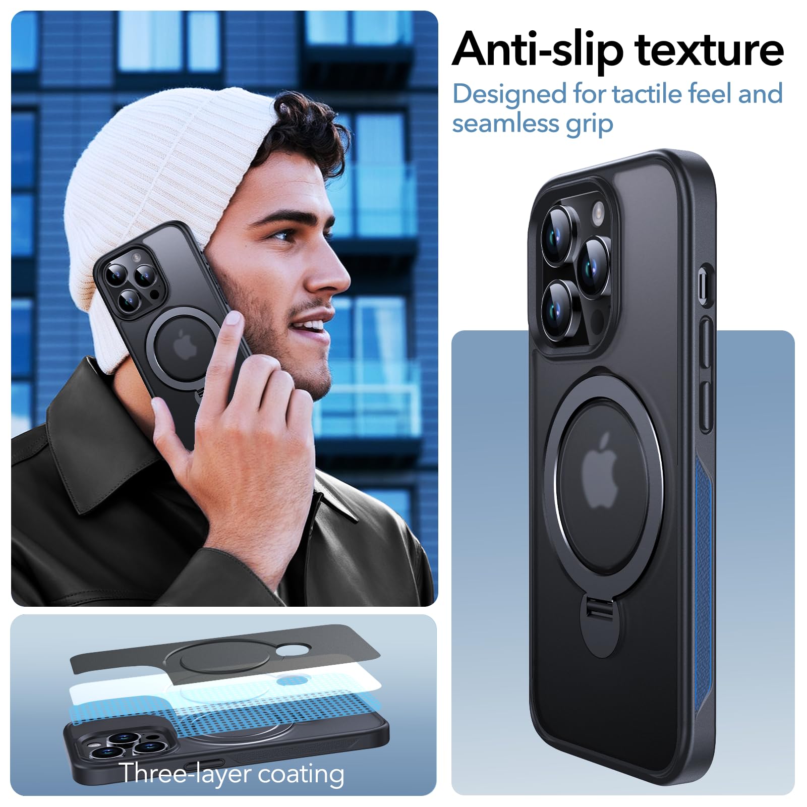 Anqrp Coque Magnétique Conçue Pour IPhone 12/iPhone 12 Pro, [Support