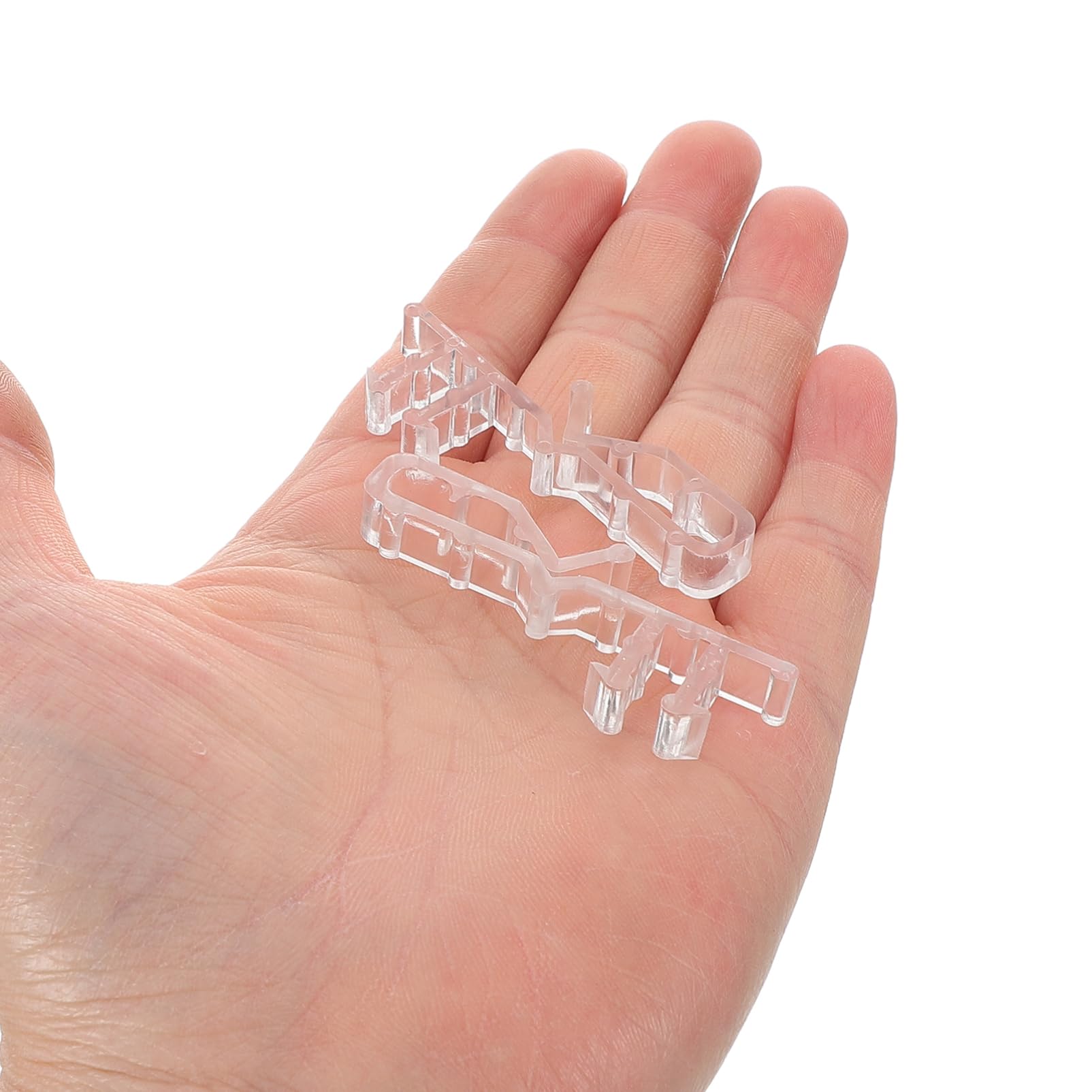 Cabilock Blind Clips for Valance 24pcs Acrylic Window Blind Valance Clips Hidden Channel Window