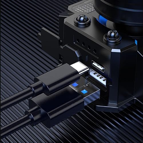 Miniatura 2 de Alto brillo mecha faro distancia zoom Ciclismo linterna USB recargable LED lámpara de cabeza con 4 modos de luz de advertencia de seguridad al aire